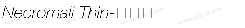Necromali Thin字体转换